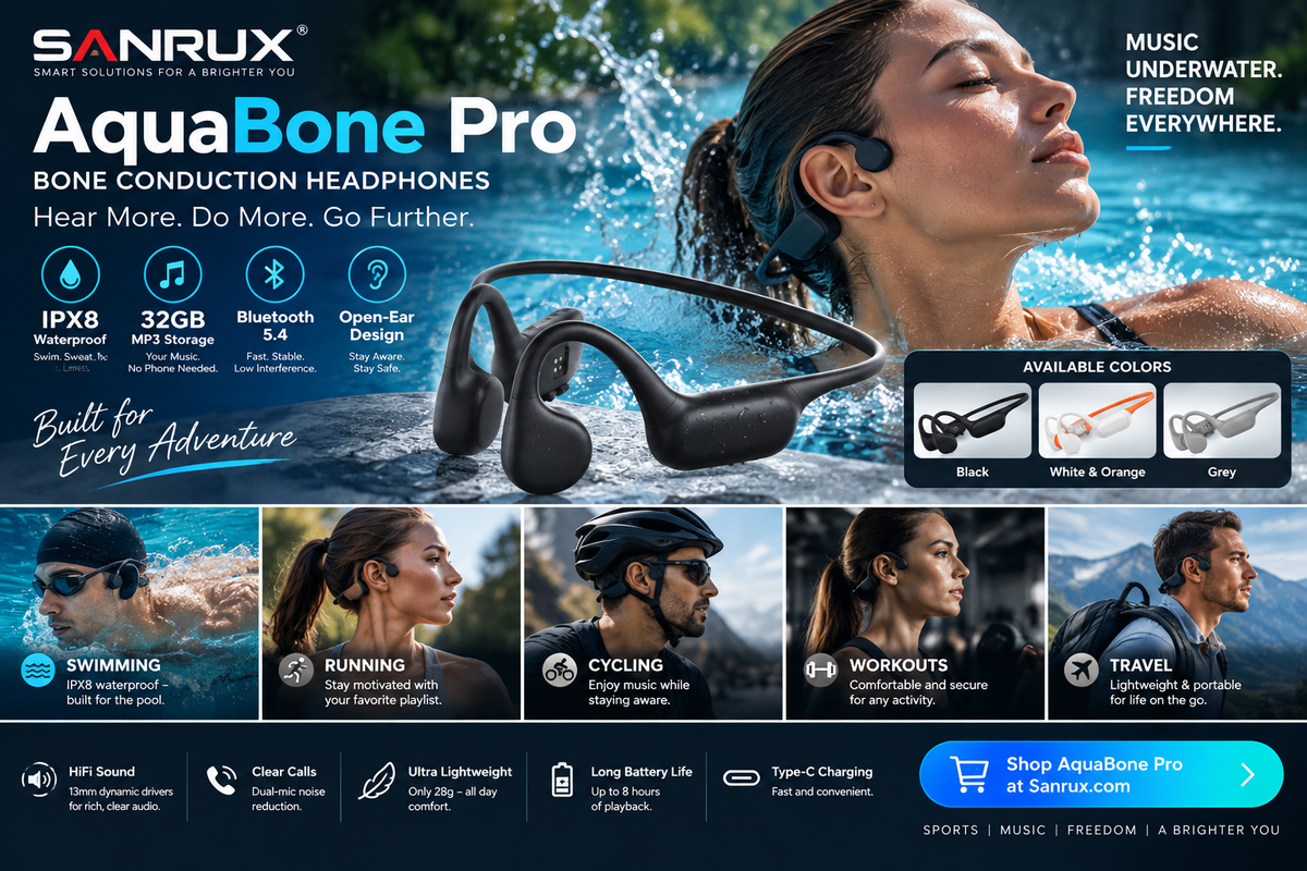 Bone Conduction Headphones for Swimming & Sports: Why AquaBone Pro Changes How You Listen