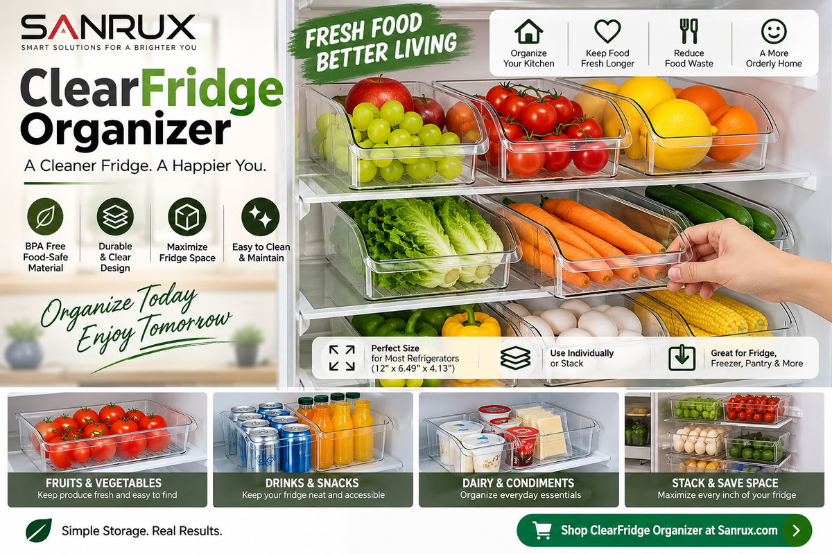 Clear Fridge Organizer: A Simple Way to Create a Cleaner, More Organized Refrigerator