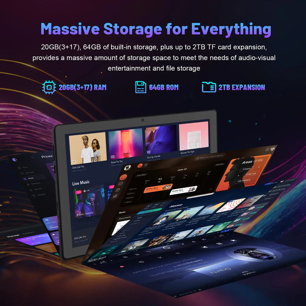 10.1-inch Android 16 Tablet Bundle