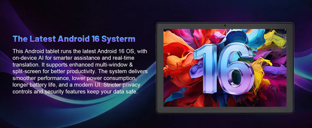 10.1-inch Android 16 Tablet Bundle