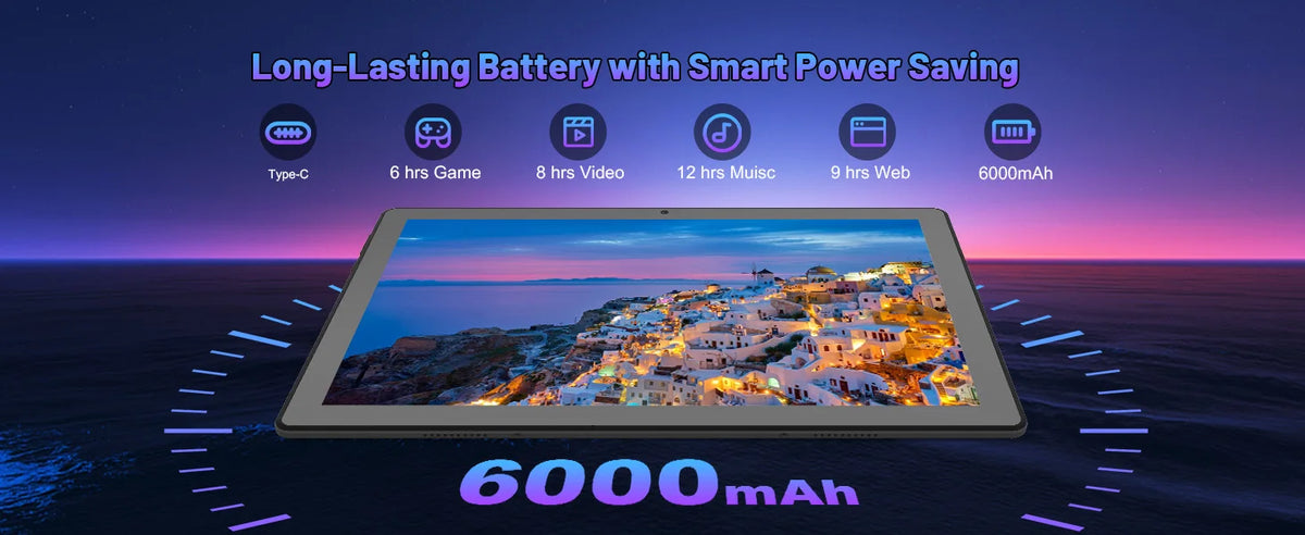 10.1-inch Android 16 Tablet Bundle