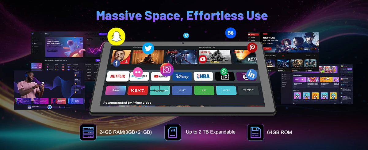 10.1-inch Android 16 Tablet Bundle