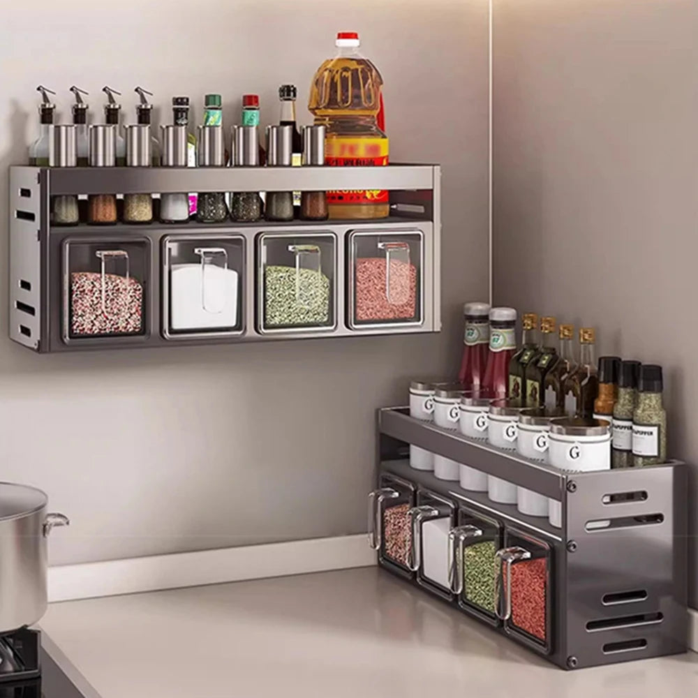 NoDrill Spice Rack