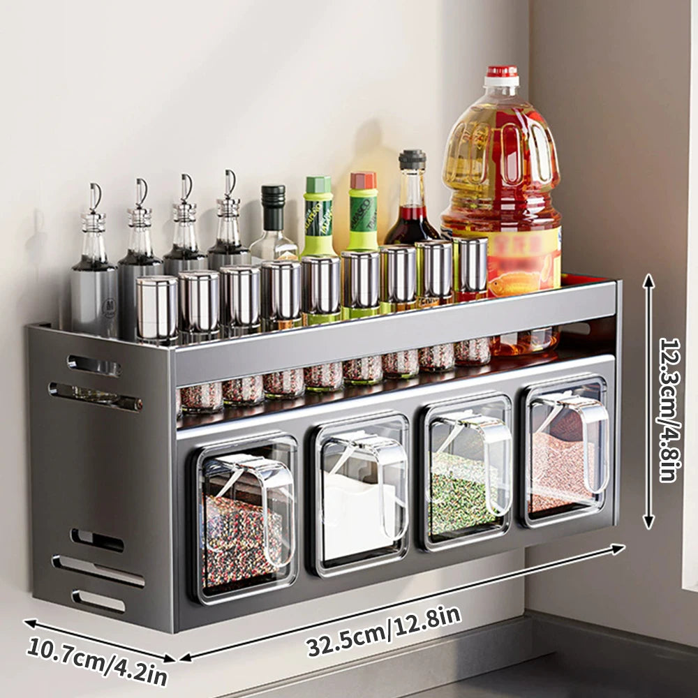 NoDrill Spice Rack