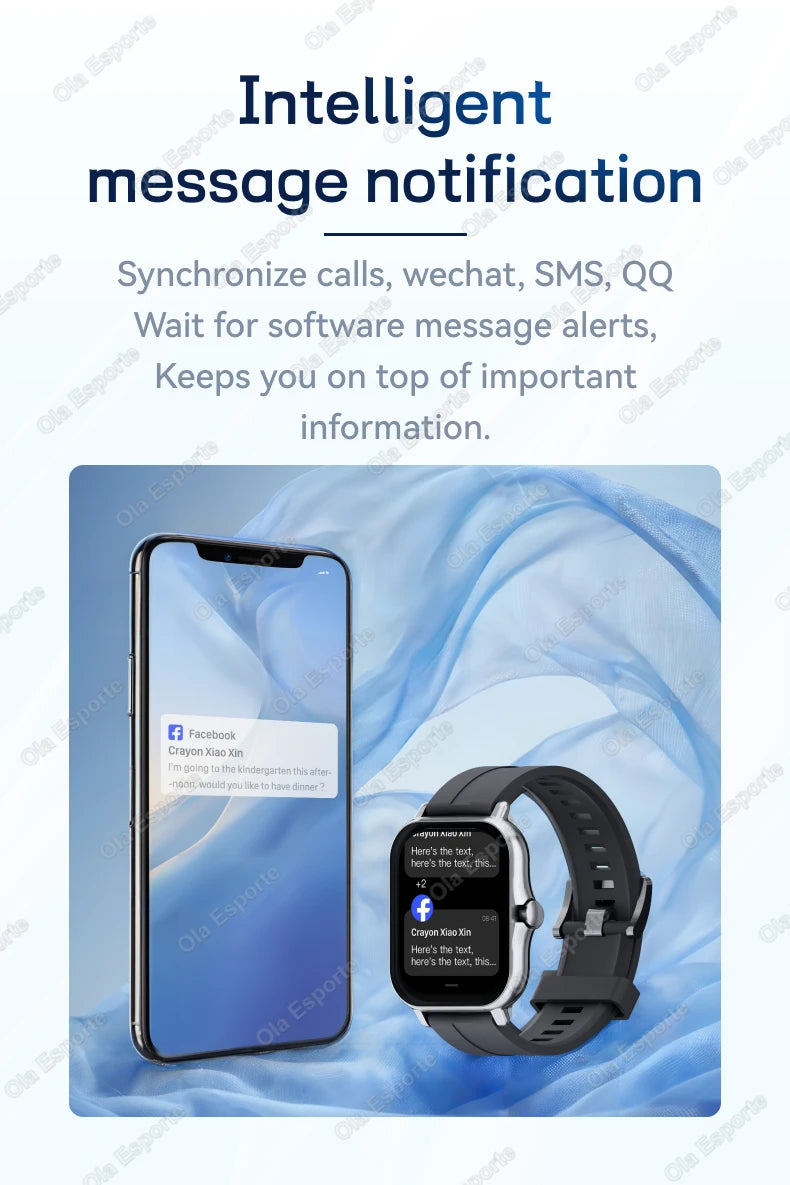HT30 Smartwatch with Bluetooth Calling & Fitness Tracking