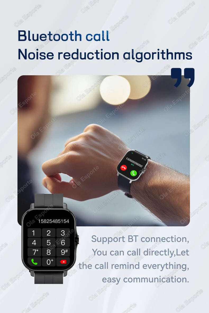 HT30 Smartwatch with Bluetooth Calling & Fitness Tracking