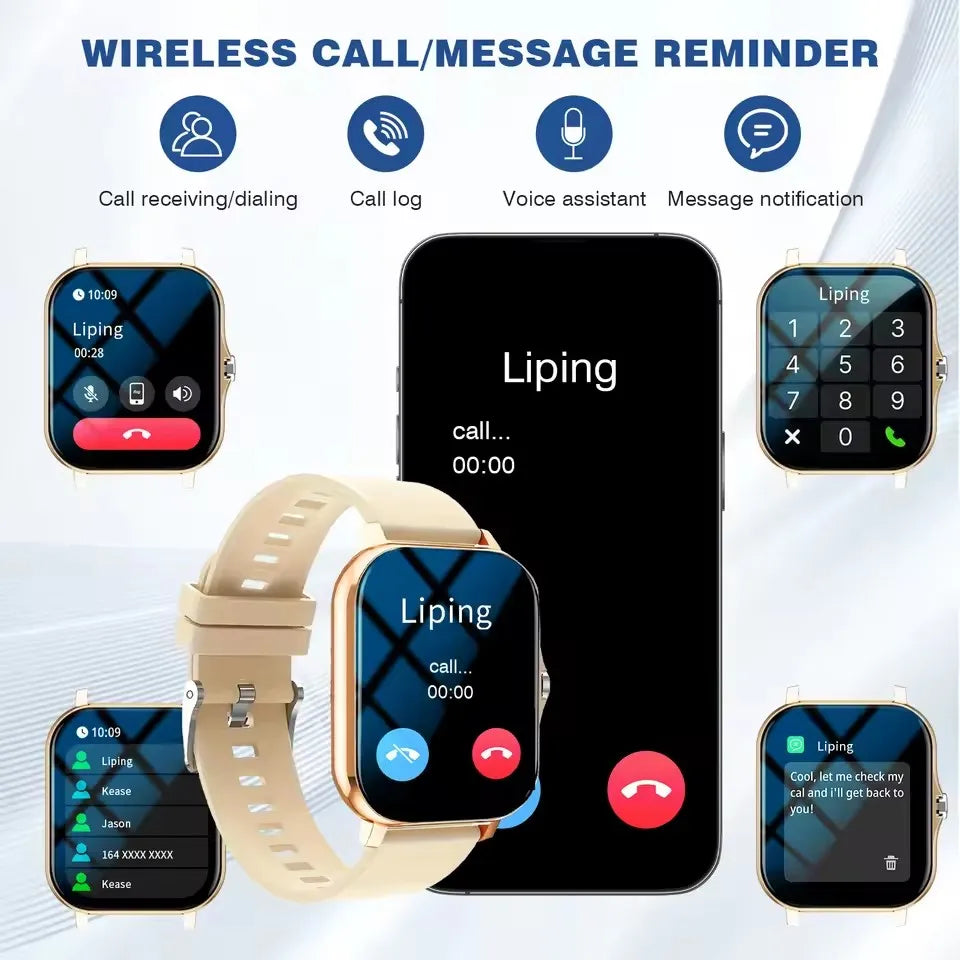 HT30 Smartwatch with Bluetooth Calling & Fitness Tracking