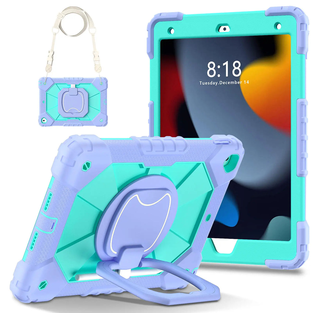 360° Protective iPad Case with Pencil Holder