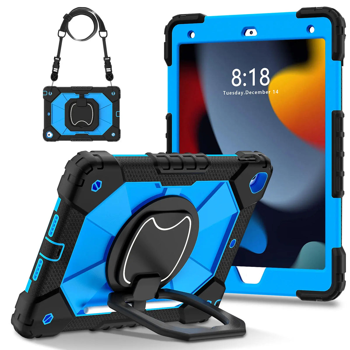 360° Protective iPad Case with Pencil Holder