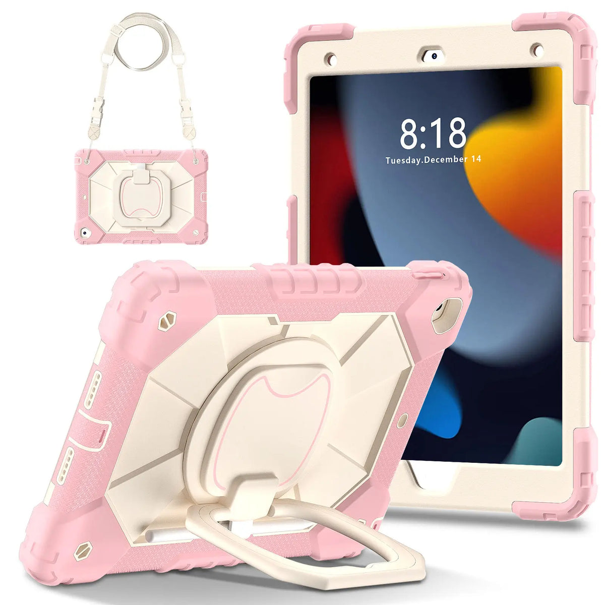360° Protective iPad Case with Pencil Holder