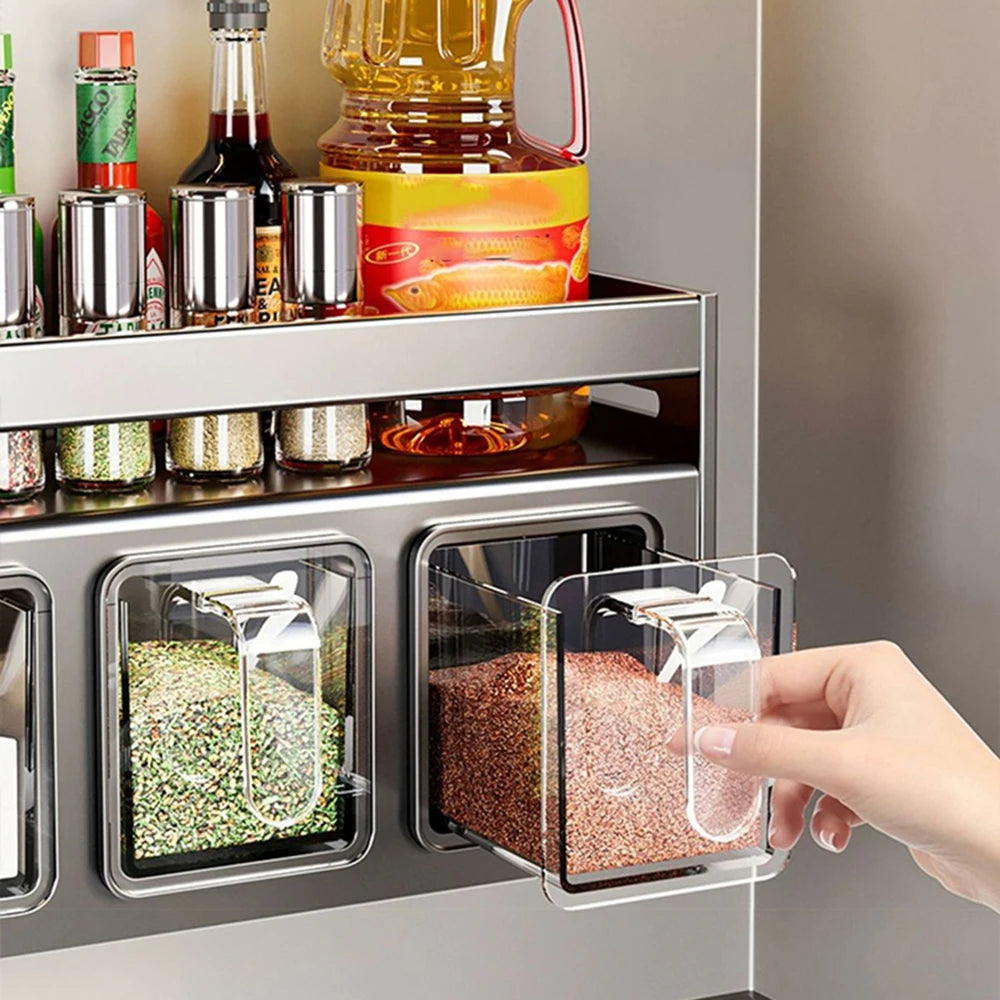 NoDrill Spice Rack