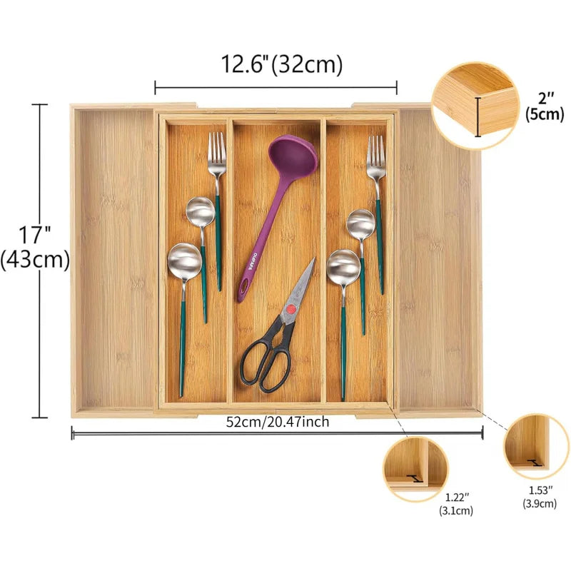 BambooFlex Cutlery Organizer