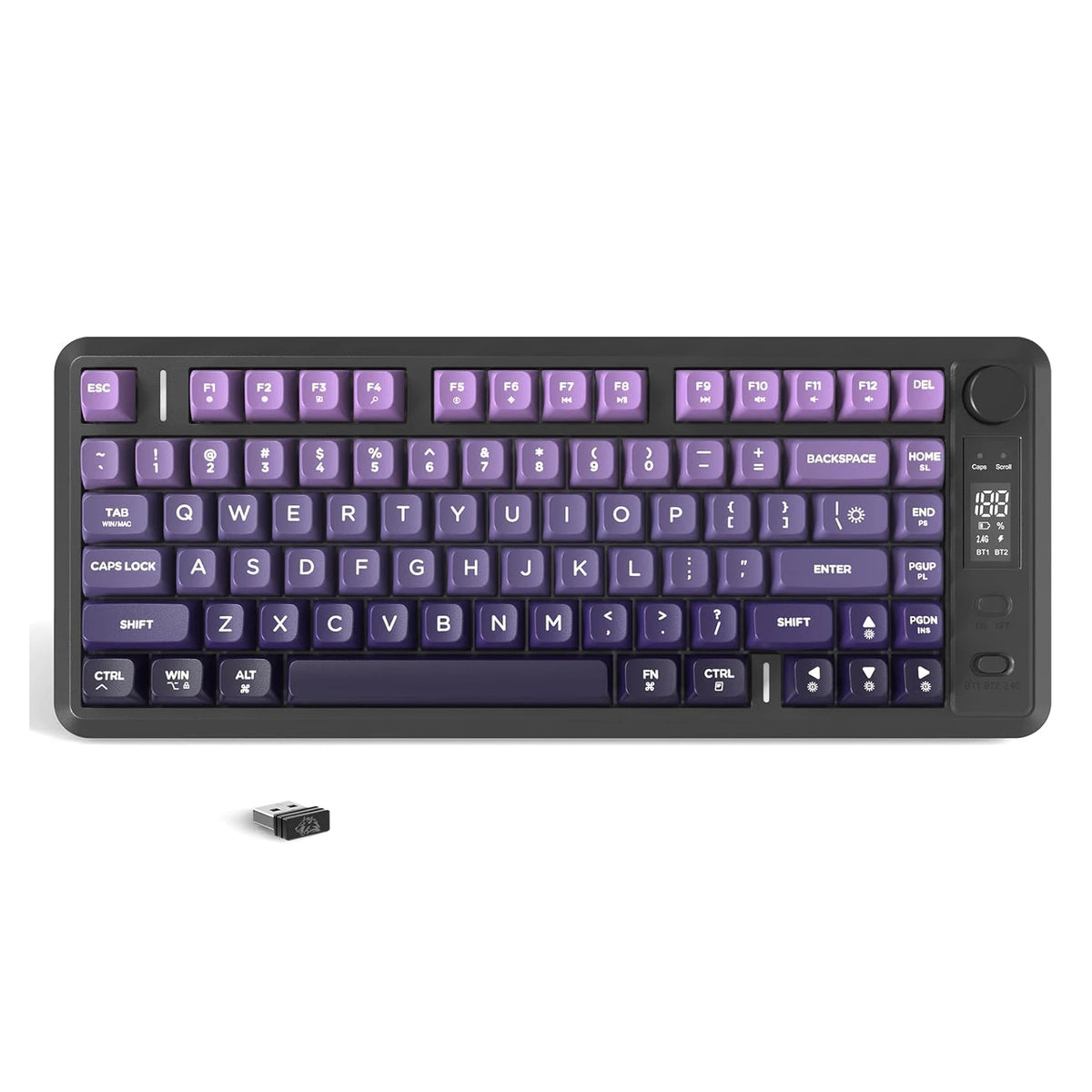 Attack Shark M75 Wireless Gaming Keyboard with OLED Display & Knob
