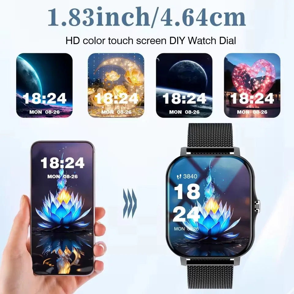 HT30 Smartwatch with Bluetooth Calling & Fitness Tracking