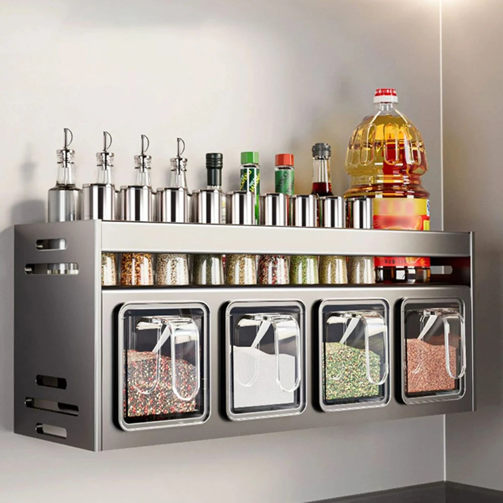 NoDrill Spice Rack