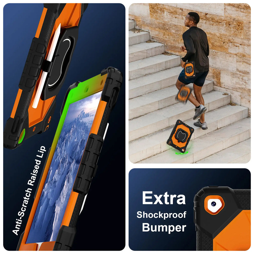 360° Protective iPad Case with Pencil Holder