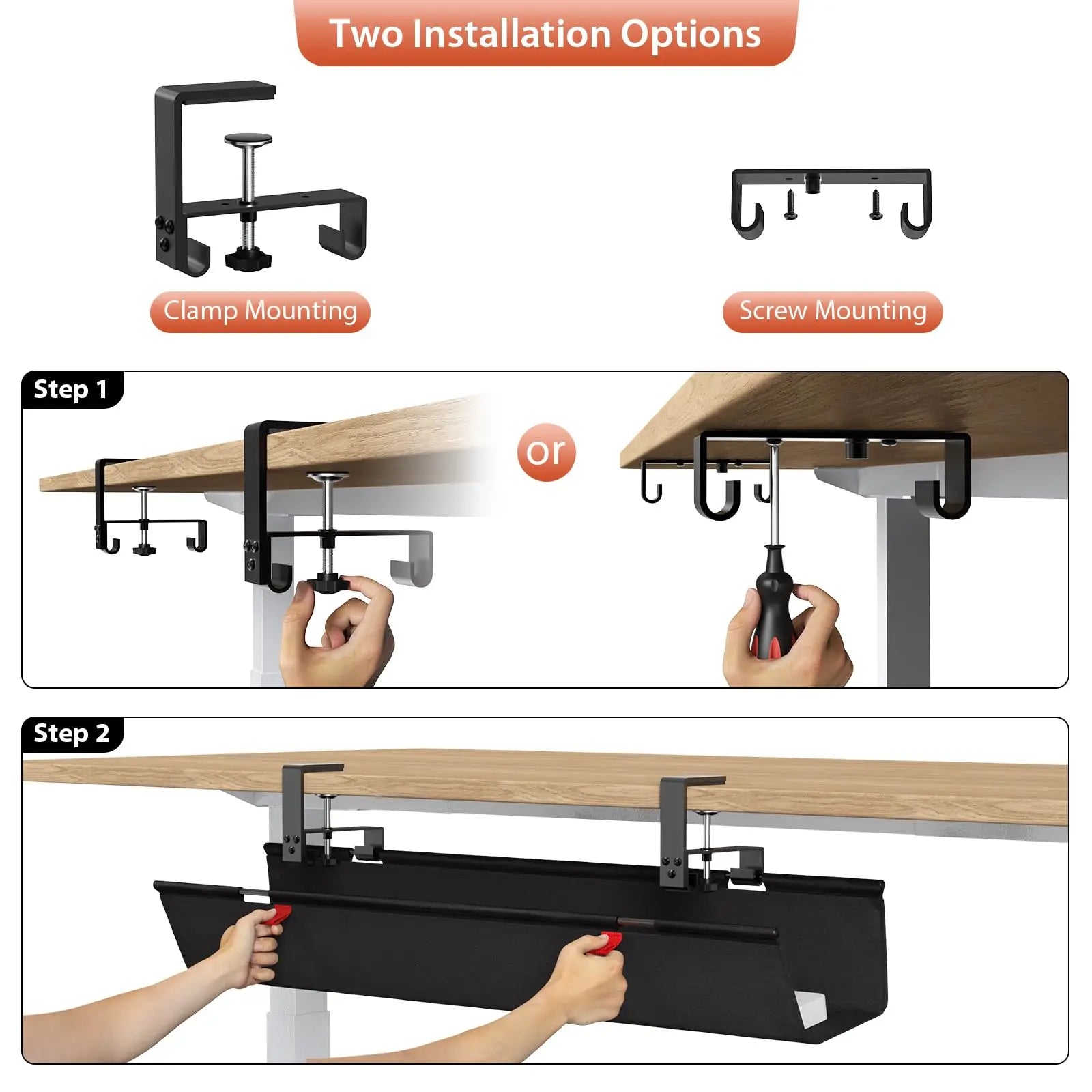 DeskCable Tray Pro
