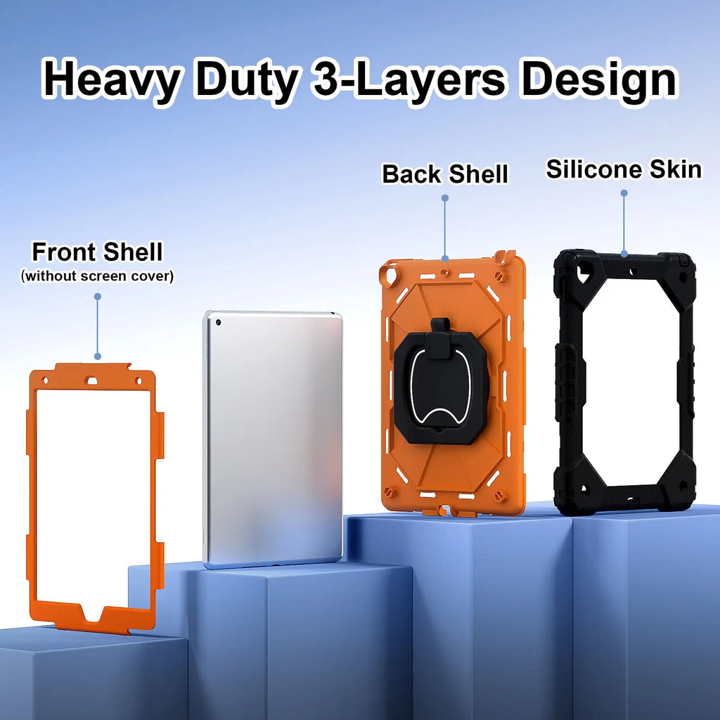 360° Protective iPad Case with Pencil Holder