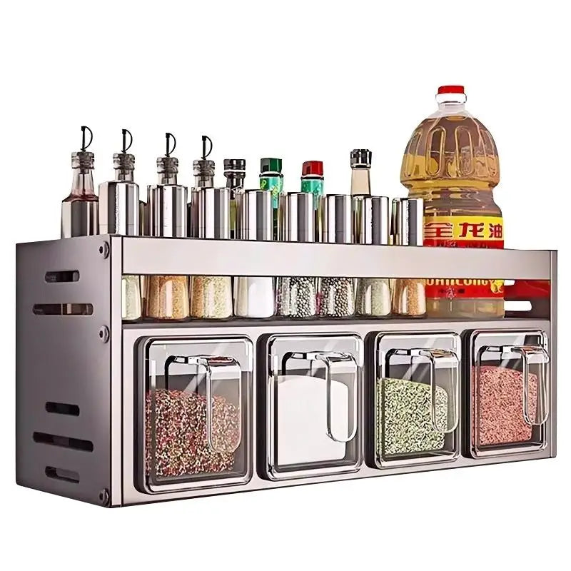 NoDrill Spice Rack