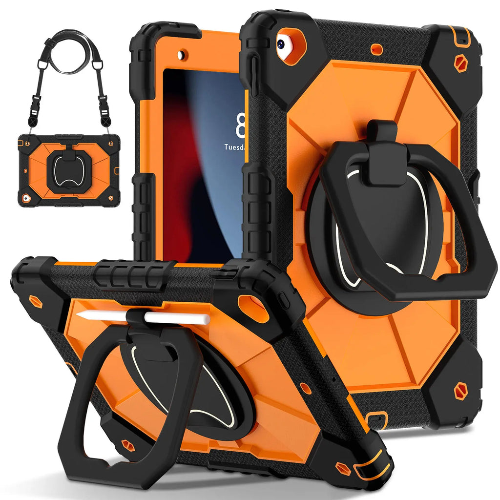 360° Protective iPad Case with Pencil Holder