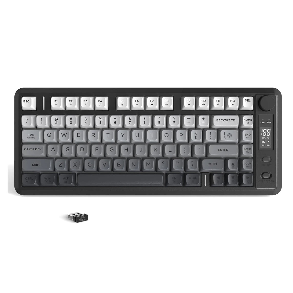 Attack Shark M75 Wireless Gaming Keyboard with OLED Display & Knob