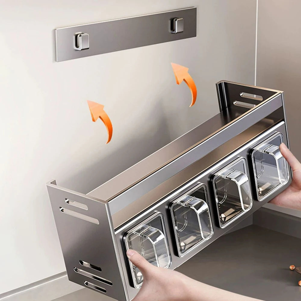 NoDrill Spice Rack