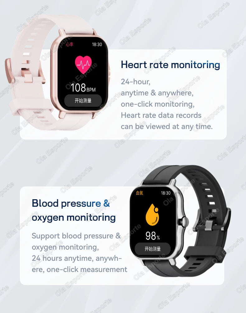 HT30 Smartwatch with Bluetooth Calling & Fitness Tracking