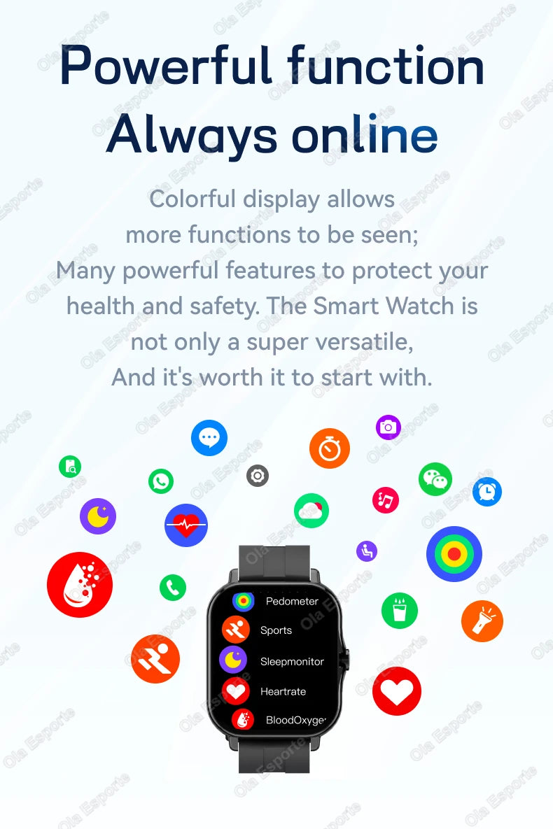 HT30 Smartwatch with Bluetooth Calling & Fitness Tracking